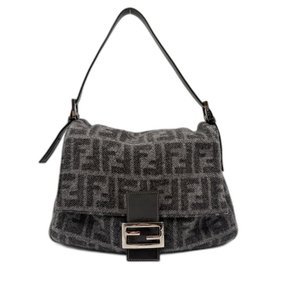 FENDI Man Bucket Handbag, Gray